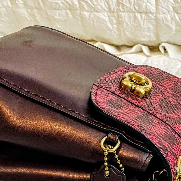 NWOT - COACH PARKER CONVERTIBLE BACKPACK 16 WITH SNAKESKIN DETAIL (79635) - Picture 9 of 9